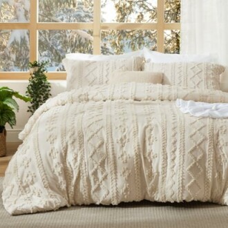 Bedsure Tufted Boho Comforter Set