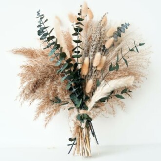 Green Pampas Grass Boho Bouquet