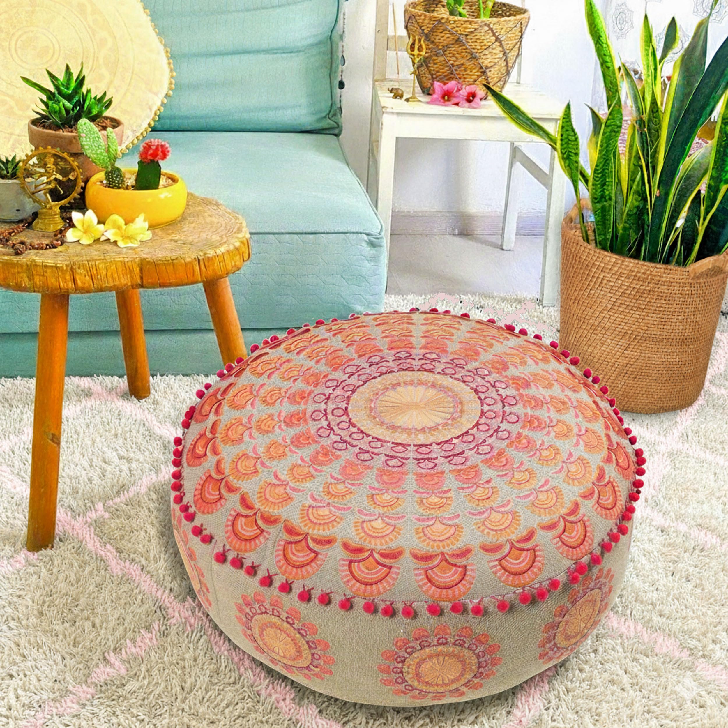 10 Ways to Use a Pouf in Your Home: A Bohemian Decor–Inspired Guide