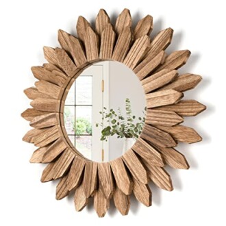 Honiway Sunburst Boho Wall Mirror